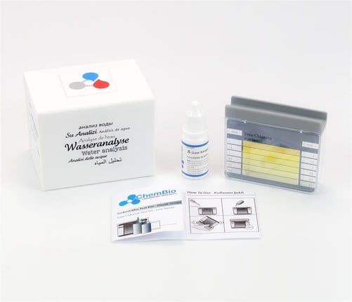 Free Chlorine Test Kit - Low RangeComparator 0,1 - 0,3 - 0,5 - 1 - 1,5 - 2 ppm