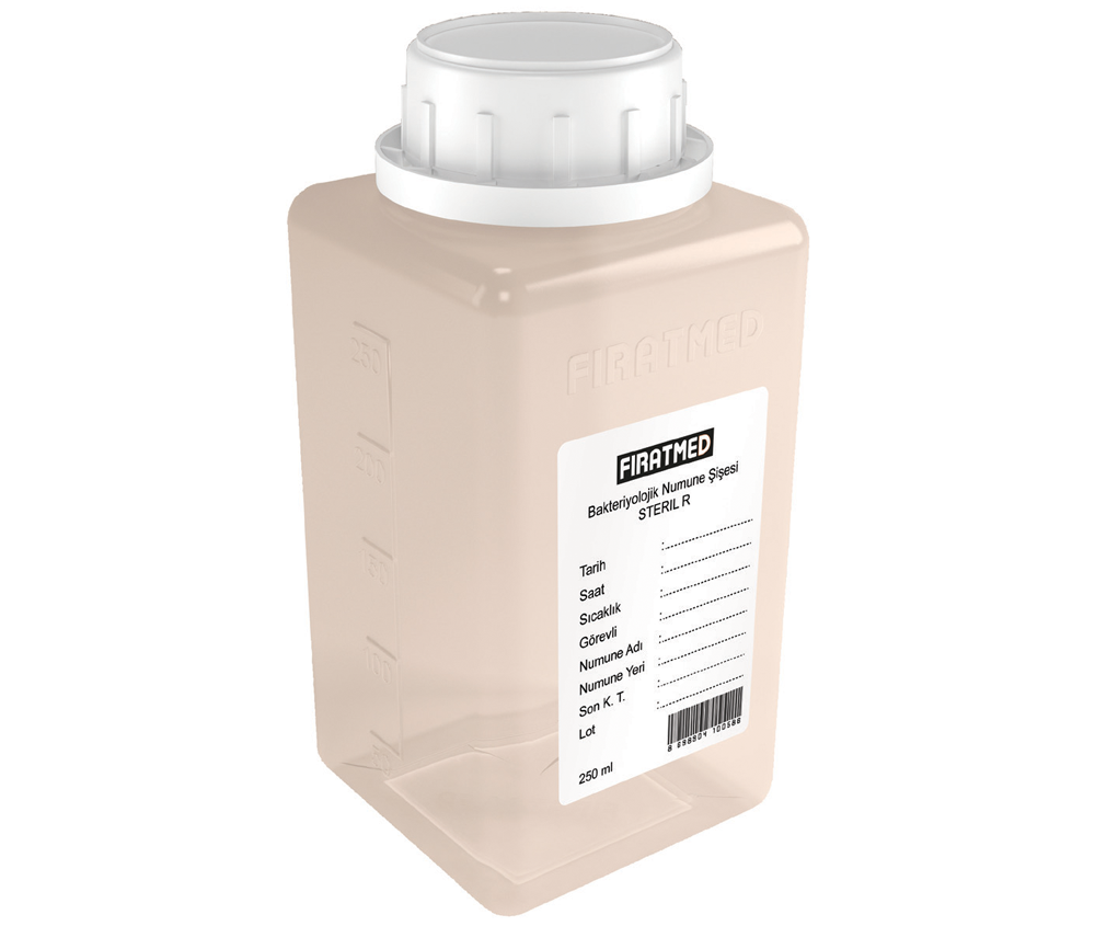 SU NUMUNE ŞİŞESİ / TİYÖSÜLFATSIZ / 250 ML