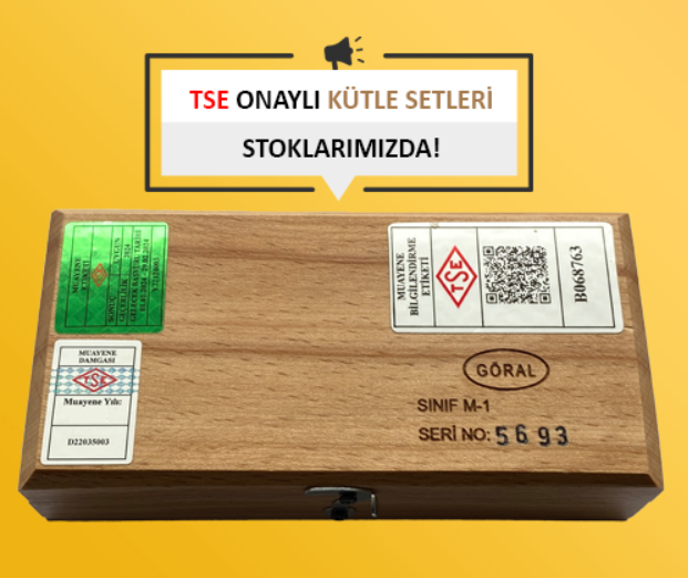 ECZANE İÇİN KEFELİ TERAZİ   KÜTLE SETİ - 50 GR.-  TSE ONAYLI