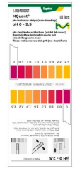 pH-indicator strips pH 0 - 2.5