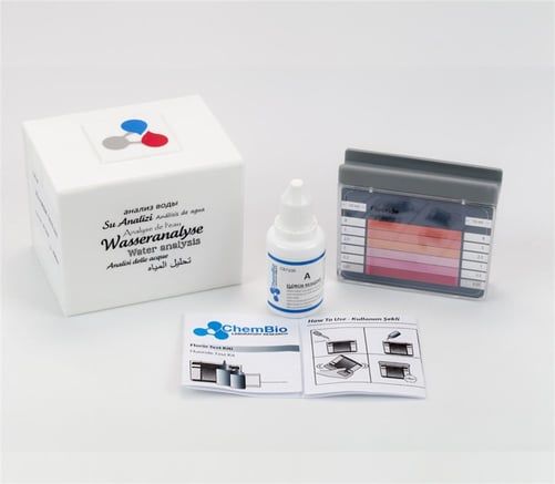 Fluoride Test KitComparato                   r0,01 – 0,5 – 1 – 2,5 – 5 -  8 ppm