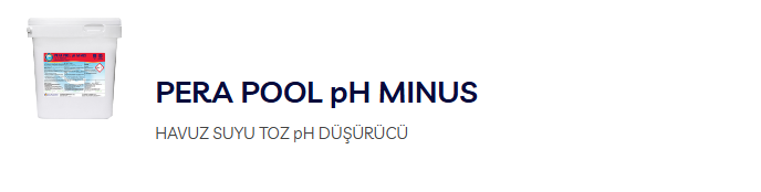 PERAPOOL PH-MINUS  Suyun PH değerini düşürmek için 25 KG Ambalaj
