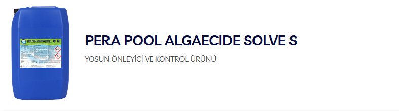 PERAPOOL ALGAECİDE SOLVE S Yosun oluşumunu önleyen, /30 kg