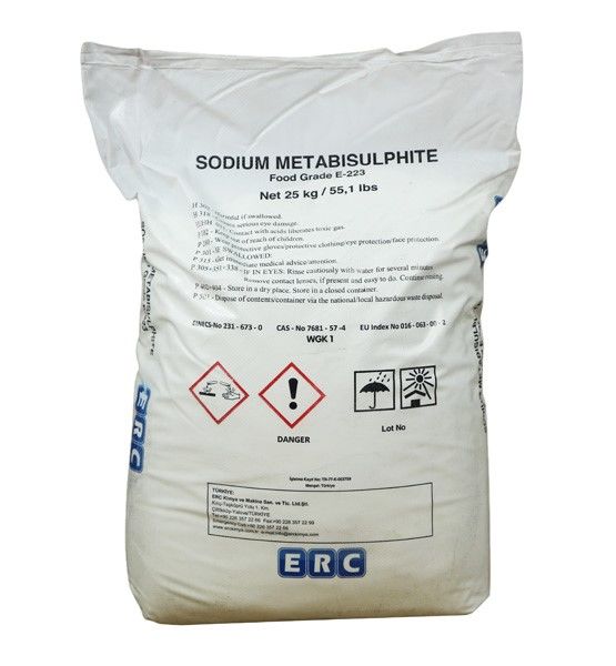 Sodyum Metabisülfit / 1kg , 5kg, 25 kg ambalaj
